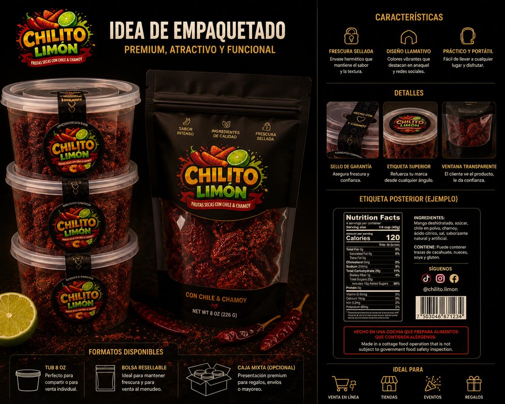 Chilito Limón packaging concept